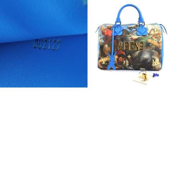 Louis Vuitton Masters Collection Rubens Speedy 30 Blue - Picture 5 of 5